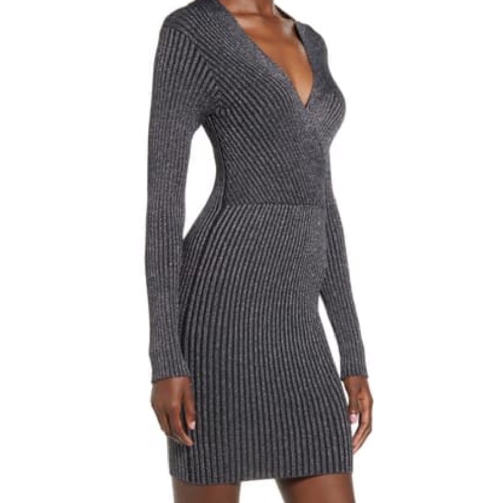 Row A Metallic Mini Dress